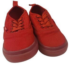 VANS Sneakers Classic Lace Up Pull On Tabs Red Womens Size 8